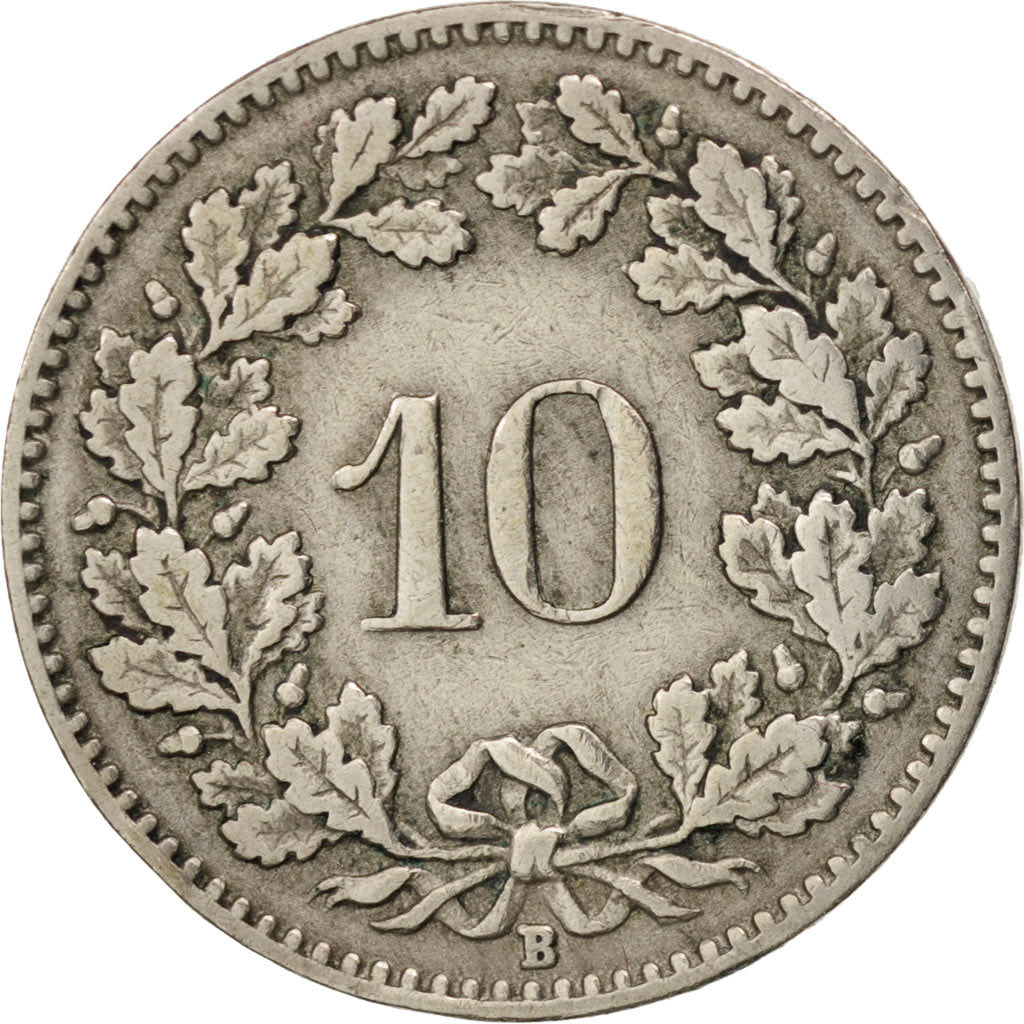 Coin, Switzerland, 10 Rappen, 1920, Bern, VF(30-35), Copper-nickel, KM:27