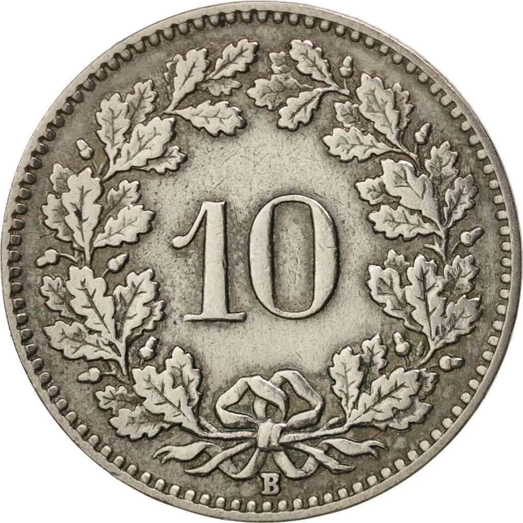 Coin, Switzerland, 10 Rappen, 1926, Bern, EF(40-45), Copper-nickel, KM:27
