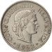 Coin, Switzerland, 10 Rappen, 1962, Bern, EF(40-45), Copper-nickel, KM:27