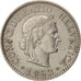 Coin, Switzerland, 10 Rappen, 1962, Bern, EF(40-45), Copper-nickel, KM:27
