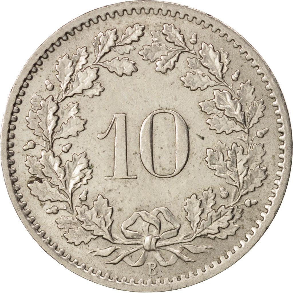 Coin, Switzerland, 10 Rappen, 1969, Bern, AU(50-53), Copper-nickel, KM:27