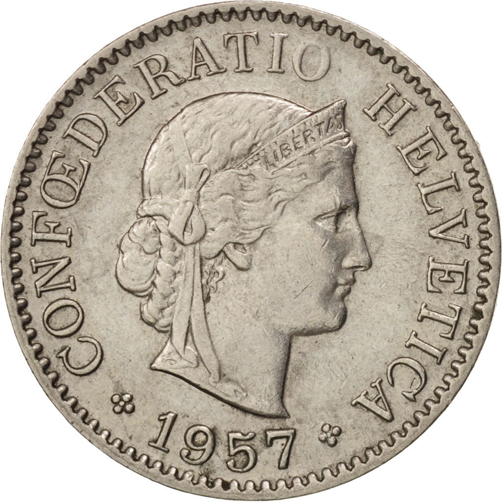 Monnaie, Suisse, 5 Rappen, 1957, Bern, TTB+, Copper-nickel, KM:26