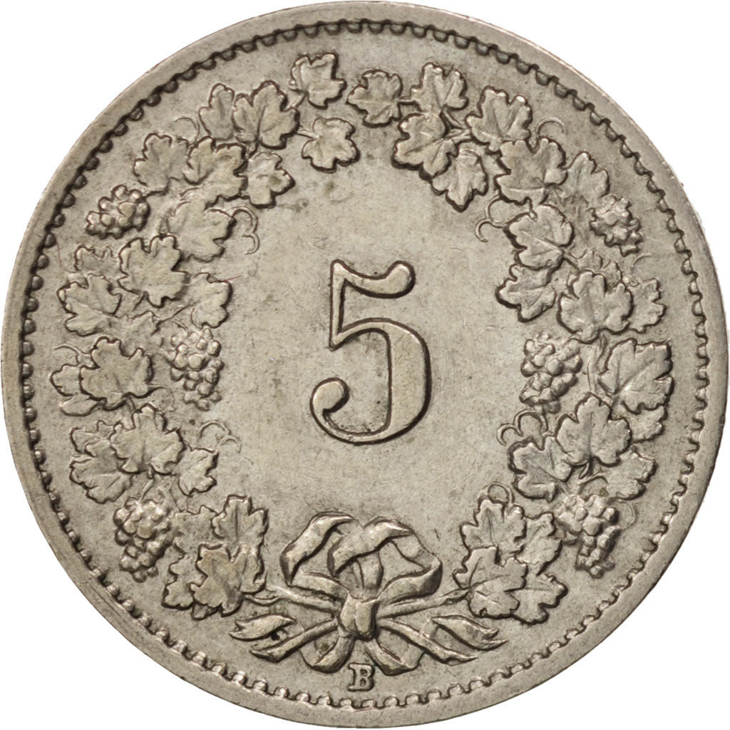 Monnaie, Suisse, 5 Rappen, 1957, Bern, TTB+, Copper-nickel, KM:26