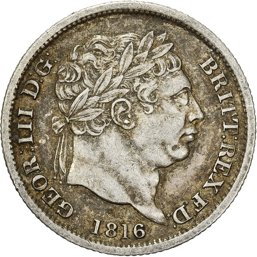 Great Britain, George III, 1 Shilling, 1816, London, Silver, AU(50-53)