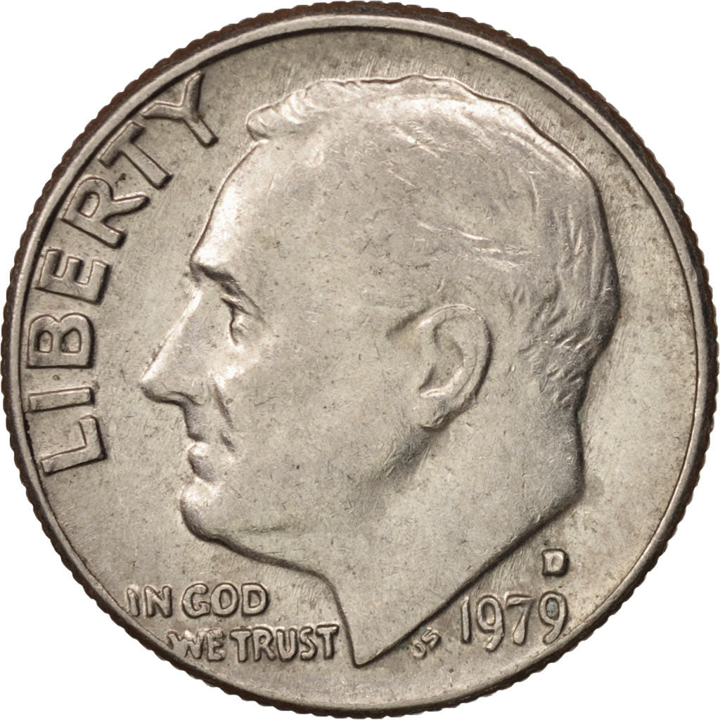 Moneta, Stati Uniti, Roosevelt Dime, Dime, 1979, U.S. Mint, Denver, SPL-, Rame