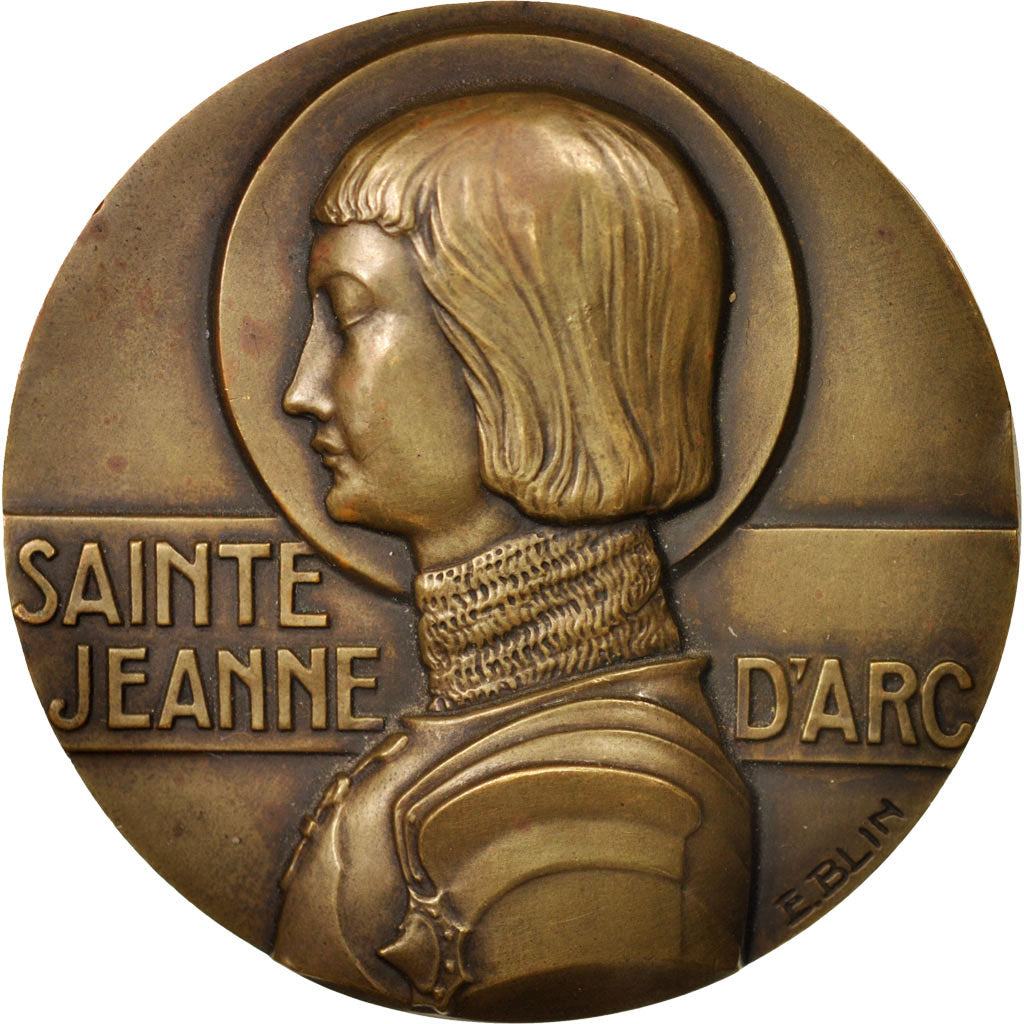 Francia, medaglia, Sainte Jeanne d'Arc, n.d., Bronzo, Blin, SPL-