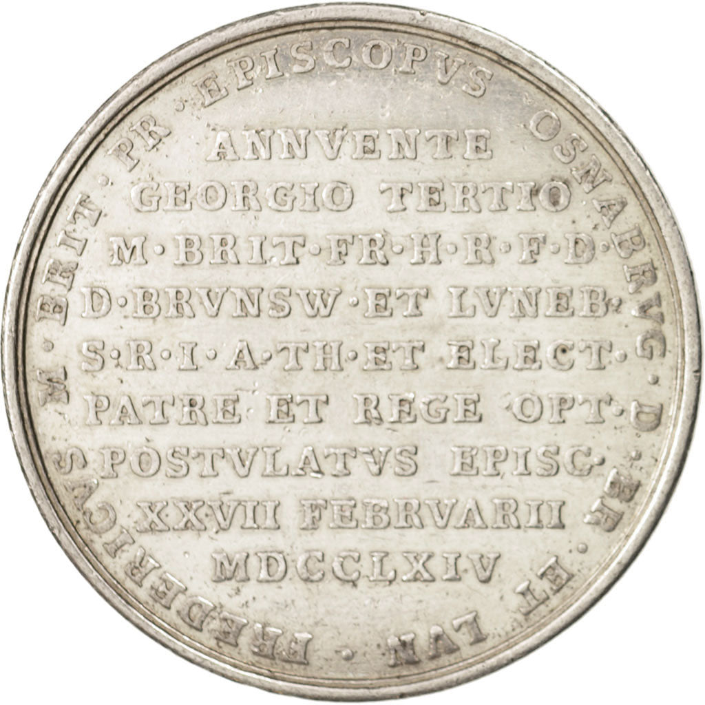 Prussia, Medal, Frederic of Prussia, Spes Publica, 1764, Silver, EF(40-45)