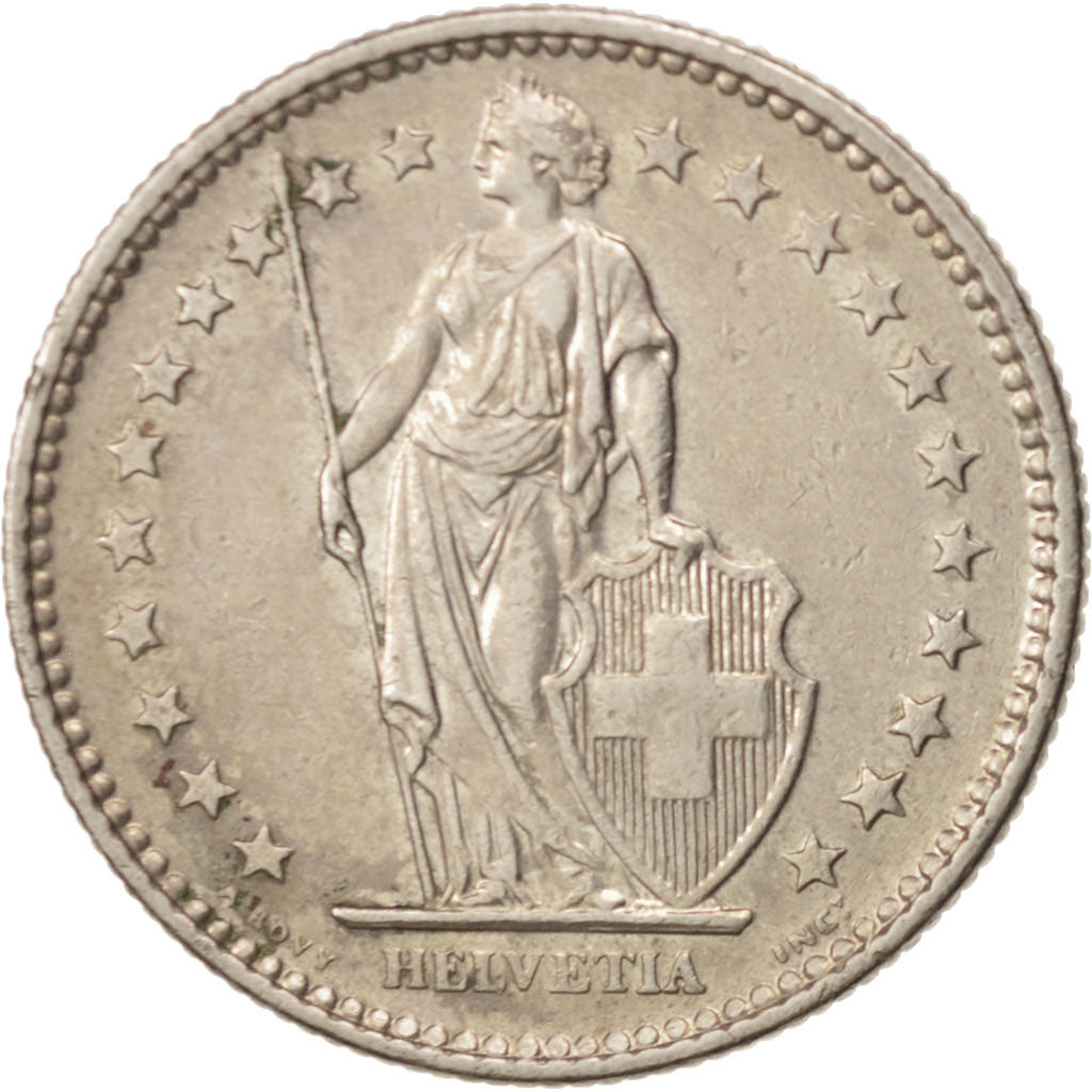 Coin, Switzerland, 2 Francs, 1973, Bern, EF(40-45), Copper-nickel, KM:21a.1