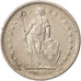 Coin, Switzerland, 2 Francs, 1973, Bern, EF(40-45), Copper-nickel, KM:21a.1
