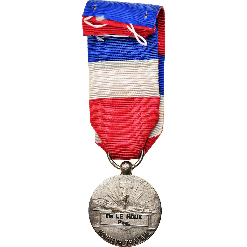 France, Honneur-Travail, République Française, Medal, Very Good Quality