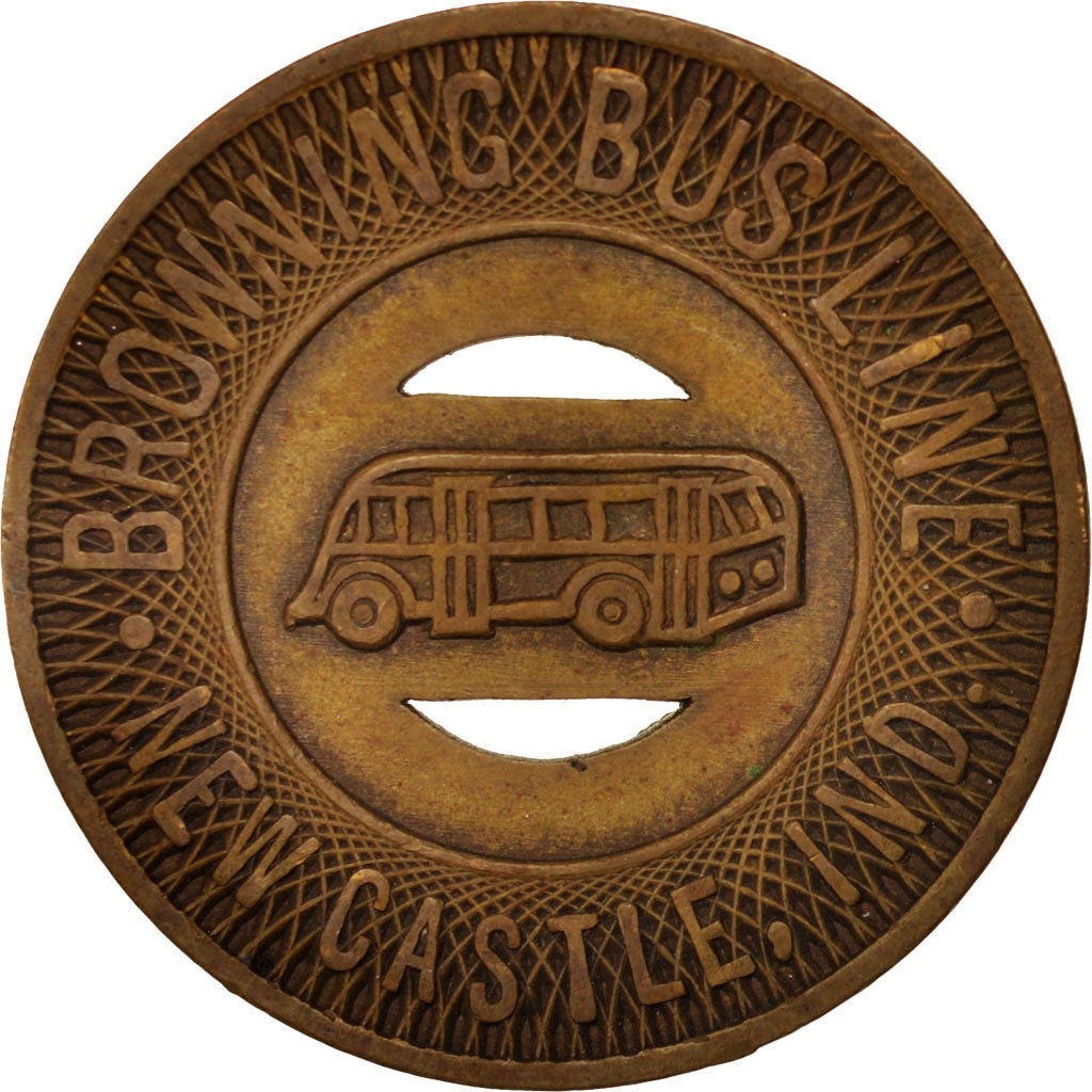 Vereinigte Staaten, Browning Bus Line, Newcastle Ind., Token