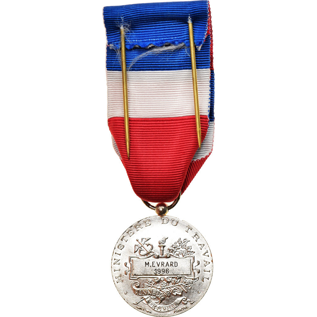 France, Médaille d'honneur du travail, Medal, 1996, Excellent Quality