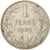 Moneda, Bélgica, Franc, 1909, BC+, Plata, KM:56.1