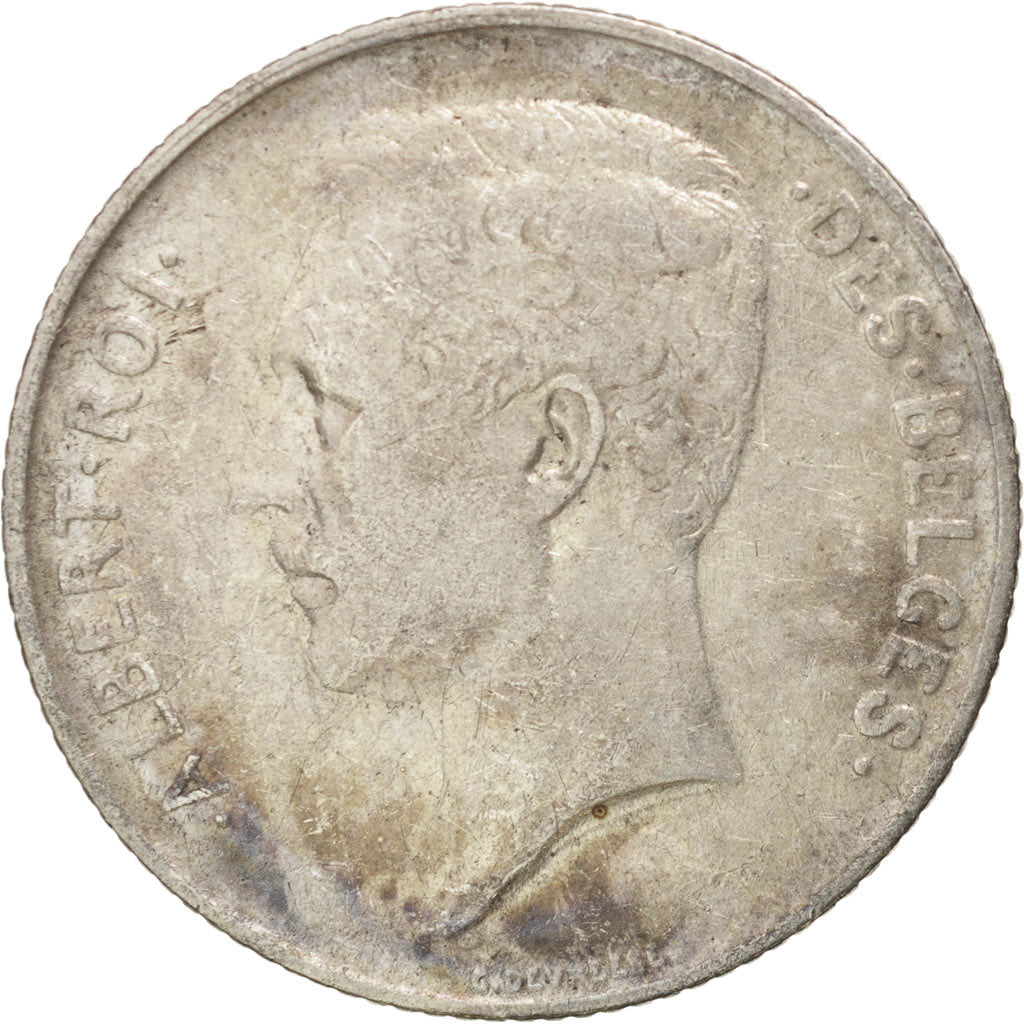 Coin, Belgium, Franc, 1913, EF(40-45), Silver, KM:72