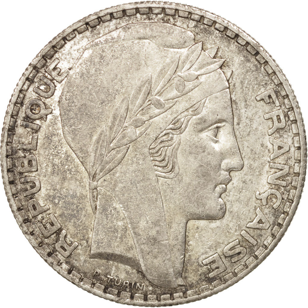 Coin, France, Turin, 20 Francs, 1934, Paris, AU(55-58), Silver, KM:879