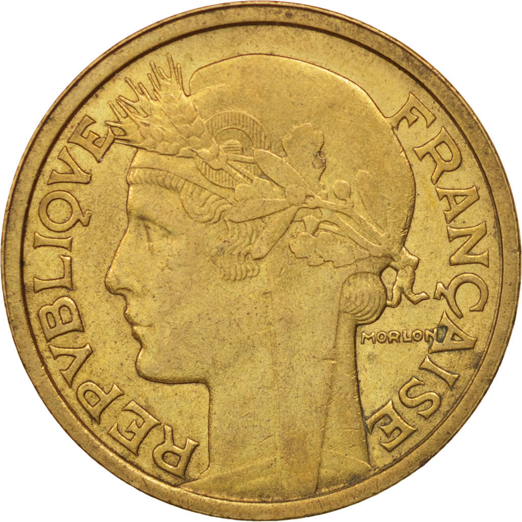 Moneta, Francia, Morlon, 2 Francs, 1938, Paris, BB+, Alluminio-bronzo, KM:886