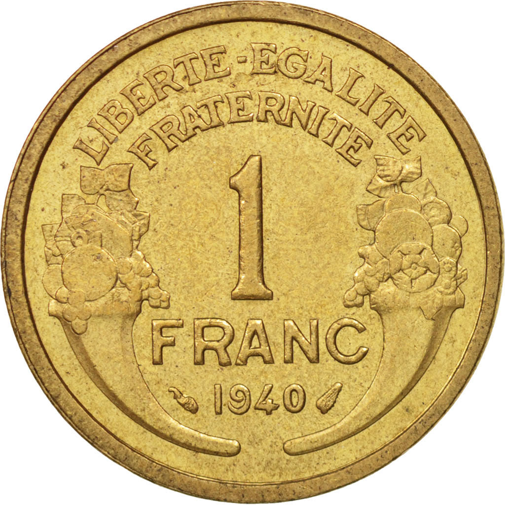 Moneta, Francia, Morlon, Franc, 1940, Paris, BB+, Alluminio-bronzo, KM:885