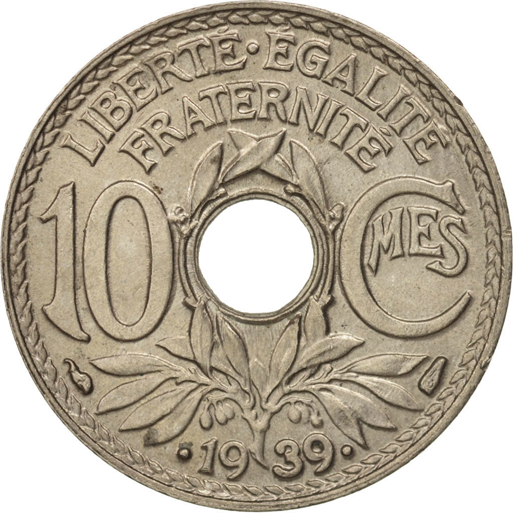 Monnaie, France, Lindauer, 10 Centimes, 1939, SPL, Nickel-Bronze, KM:889.1