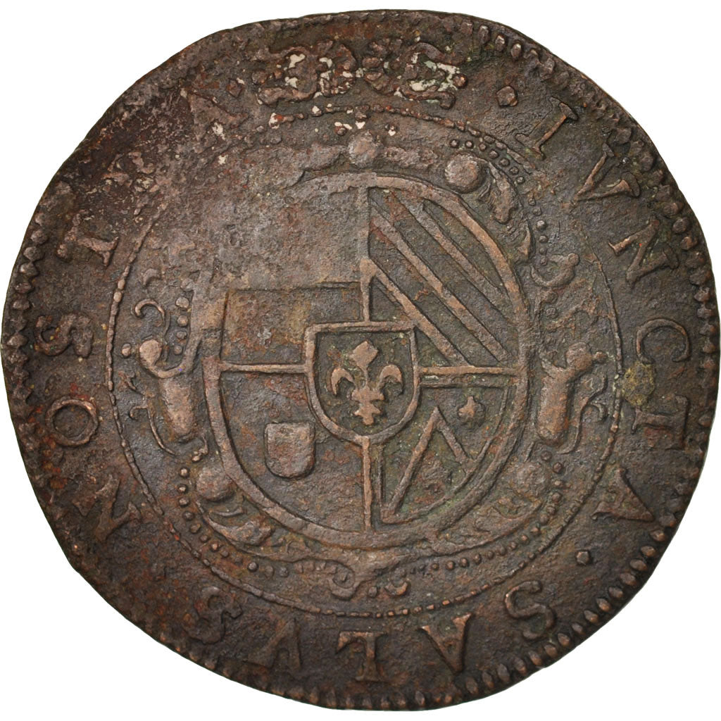 France, Token, Spanish Netherlands, Lille, Philip IV and Isabel, 1649