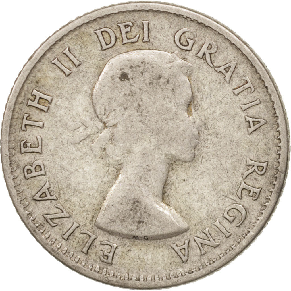 Monnaie, Canada, Elizabeth II, 10 Cents, 1953, Royal Canadian Mint, Ottawa, TTB