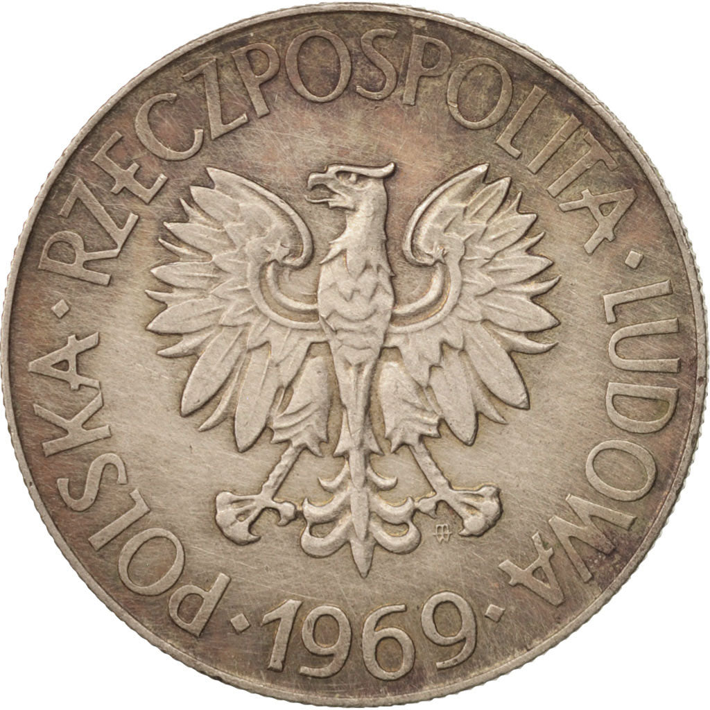 Moneda, Polonia, 10 Zlotych, 1969, Warsaw, EBC+, Cobre - níquel, KM:50a