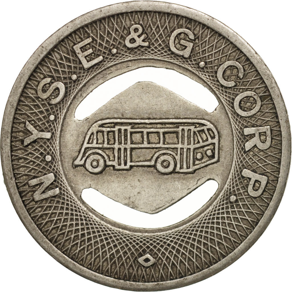 Verenigde Staten, New-york, N.Y.S.E. & G. Corp., Elmira School, Token