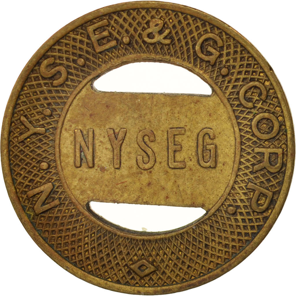 Vereinigte Staaten, New-york, N.Y.S.E. & G. Corp., Elmira School, Token