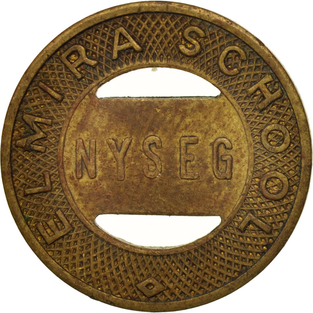 Vereinigte Staaten, New-york, N.Y.S.E. & G. Corp., Elmira School, Token
