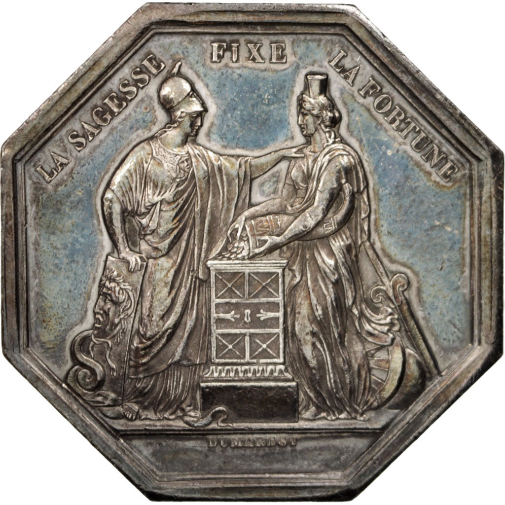 France, Token, Bank, Dumarest, AU(55-58), Silver