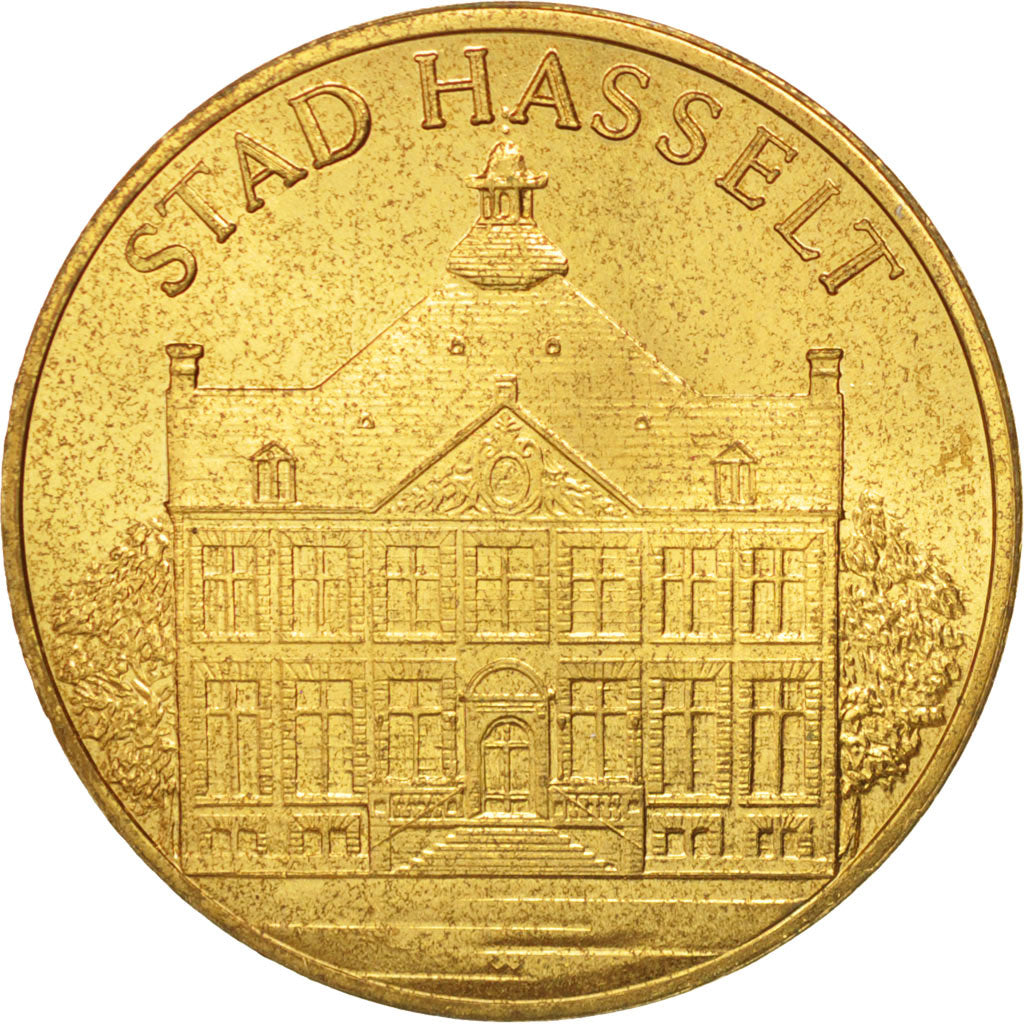 Bélgica, Token, Jetón turístico, Hasselt, 25 Hasaluth, FDC, Bimetálico