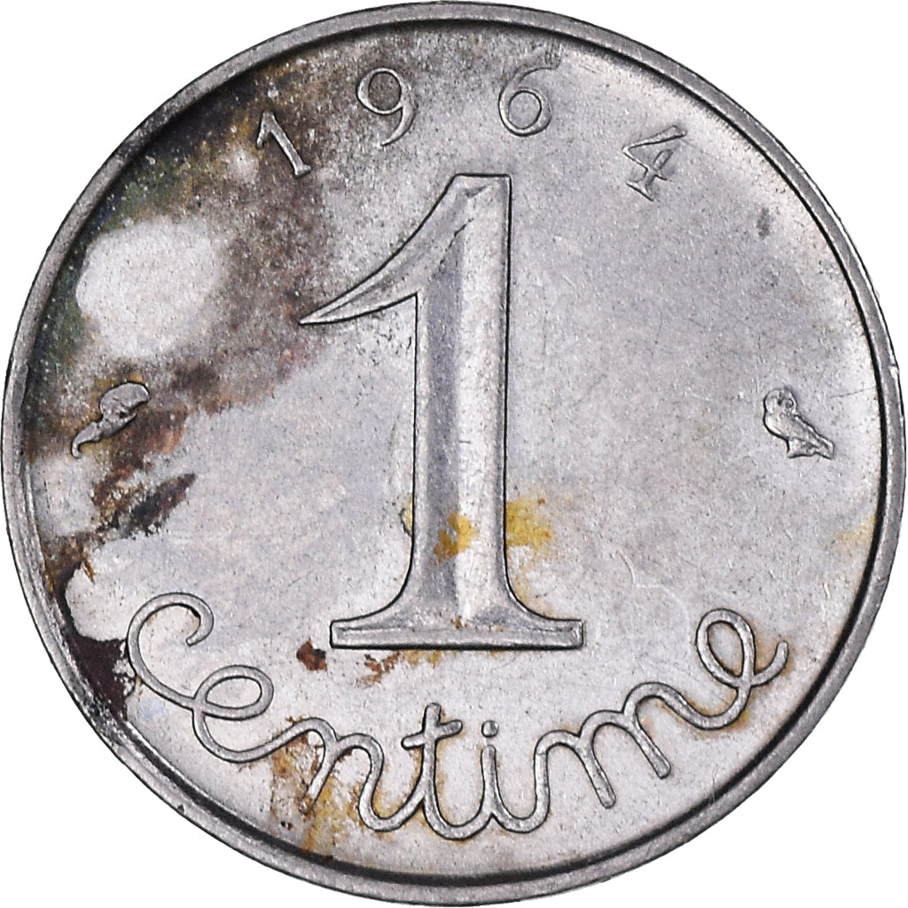 Monnaie, France, Épi, Centime, 1964, Paris, Rebord, TTB, Acier inoxydable