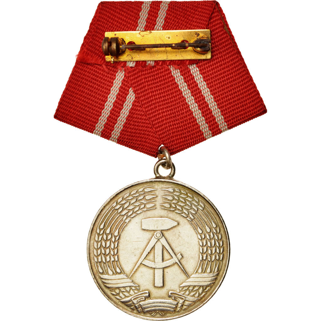 Allemagne, Fighters workers groups, 15 years, Medal, 1965, Excellent Quality