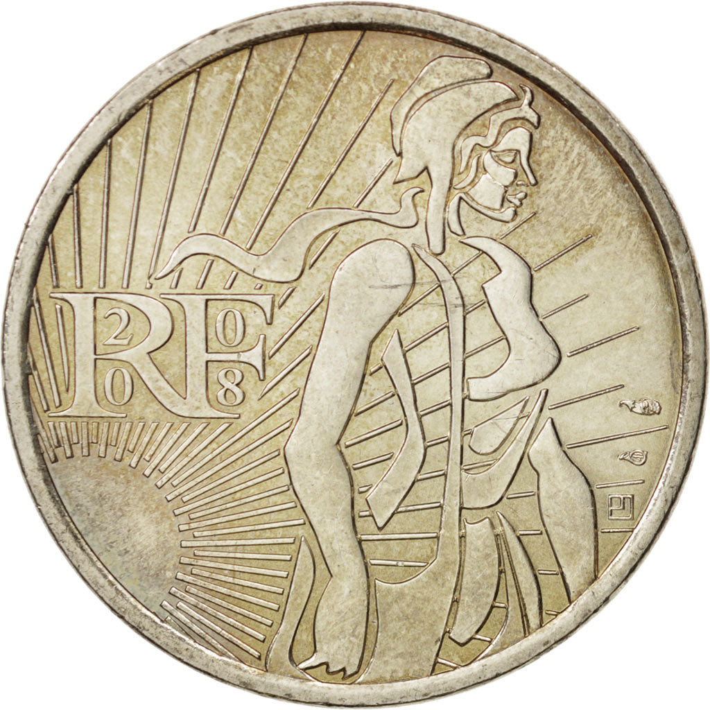 Moneta, Francia, 5 Euro, 2008, SPL+, Argento, KM:1534