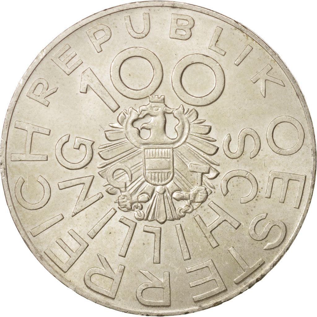 Moneda, Austria, 100 Schilling, 1976, EBC+, Plata, KM:2932