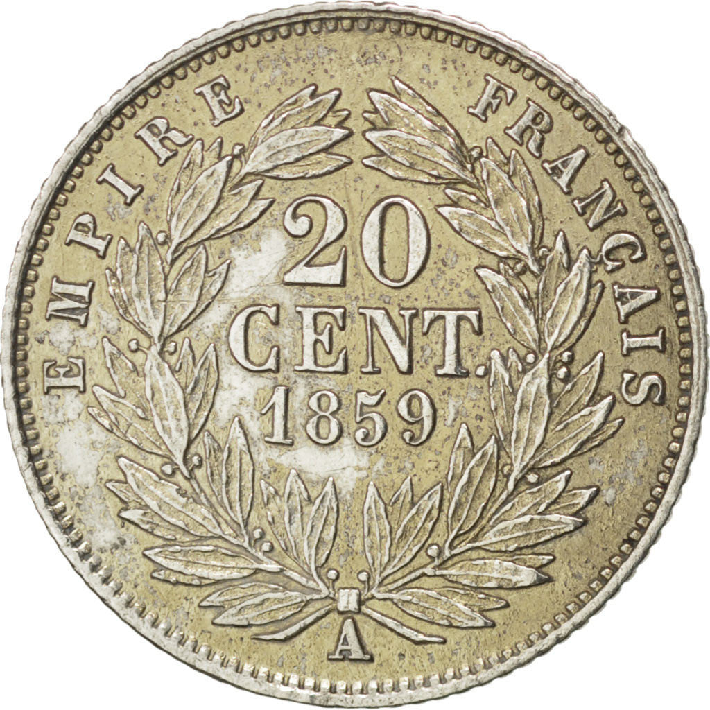 Münze, Frankreich, Napoleon III, Napoléon III, 20 Centimes, 1859, Paris, VZ+