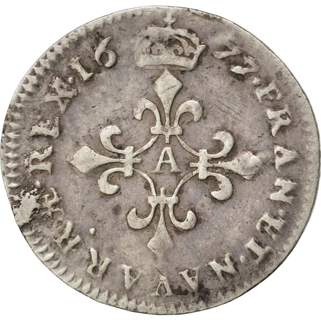Coin, France, Louis XIV, 4 Sols dits « des Traitants », 4 Sols, 1677, Paris