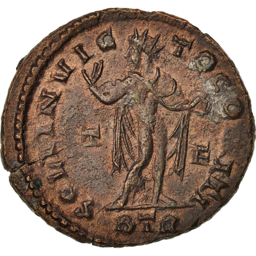 Coin, Constantine I, Nummus, 317, Trier, AU(50-53), Copper, RIC:135 b