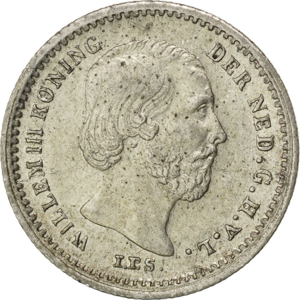 Moneta, Paesi Bassi, William III, 5 Cents, 1879, SPL-, Argento, KM:91