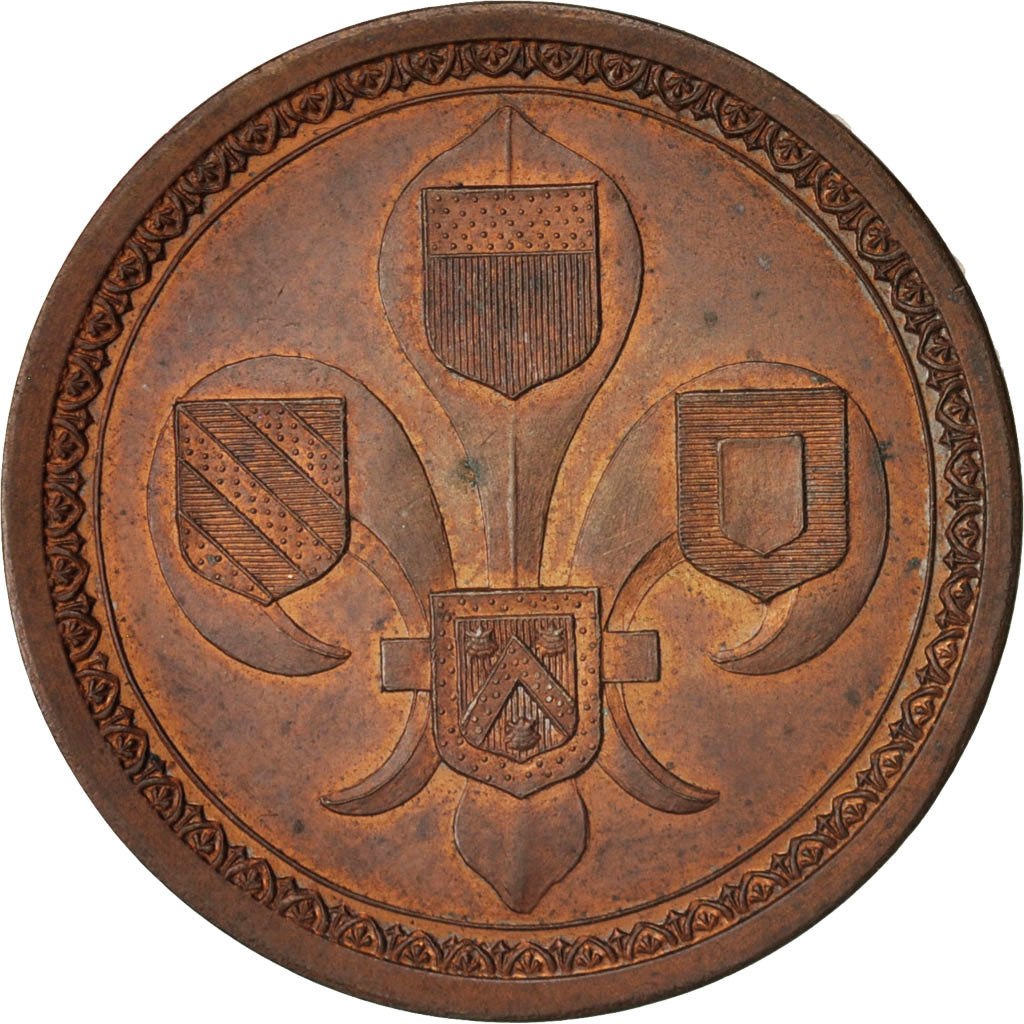 Francia, Token, Ville de Lille, Numismatique Lilloise, Van Hende, 1882, SPL