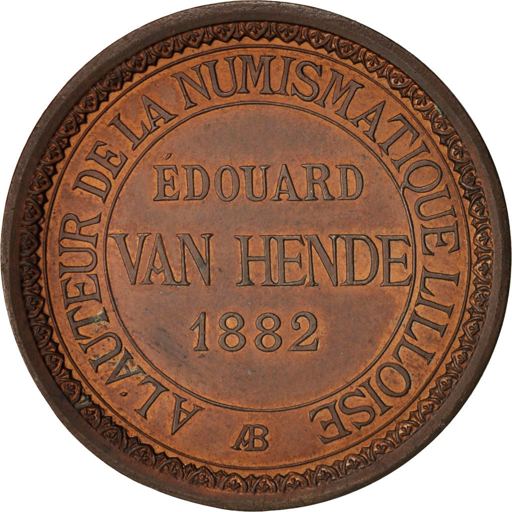 Francia, Token, Ville de Lille, Numismatique Lilloise, Van Hende, 1882, SPL
