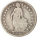 Moneta, Svizzera, Franc, 1876, Bern, B+, Argento, KM:24