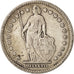 Munten, Zwitserland, Franc, 1909, Bern, FR+, Zilver, KM:24