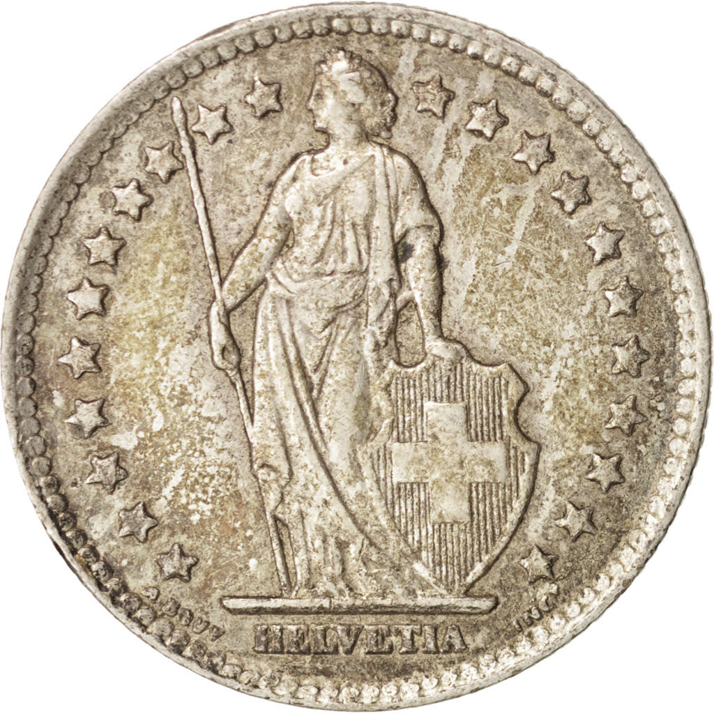 Munten, Zwitserland, Franc, 1943, Bern, ZF, Zilver, KM:24