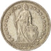 Moneda, Suiza, Franc, 1957, Bern, MBC, Plata, KM:24
