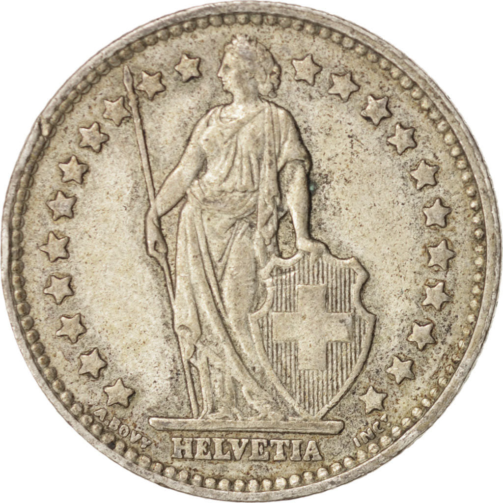 Moneda, Suiza, Franc, 1957, Bern, MBC, Plata, KM:24
