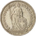 Moneda, Suiza, Franc, 1957, Bern, MBC, Plata, KM:24