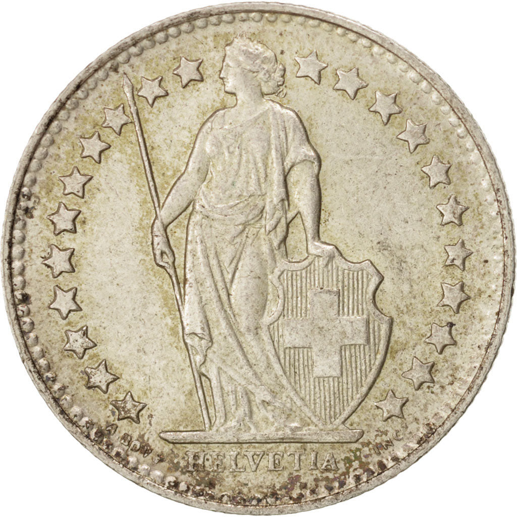 Moneda, Suiza, 1/2 Franc, 1948, Bern, EBC+, Plata, KM:23