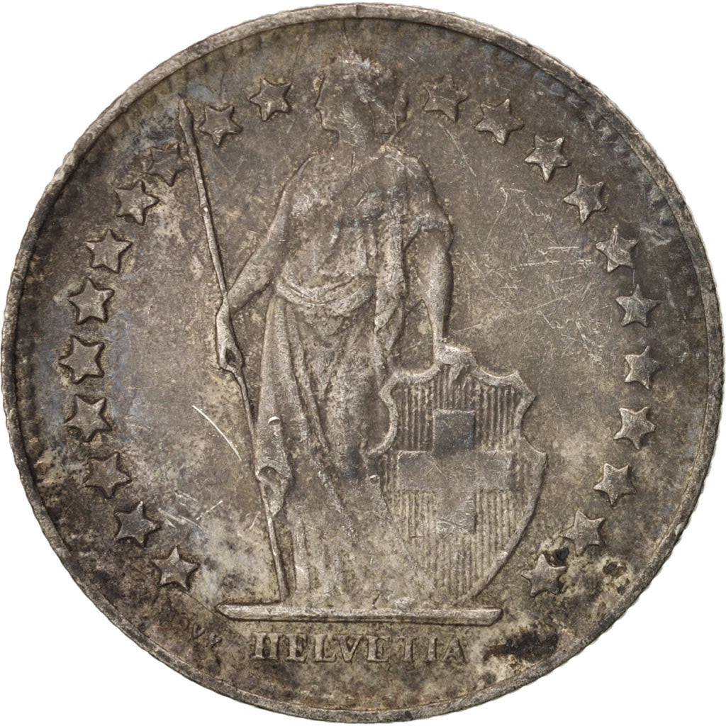 Münze, Schweiz, 1/2 Franc, 1950, Bern, SS+, Silber, KM:23