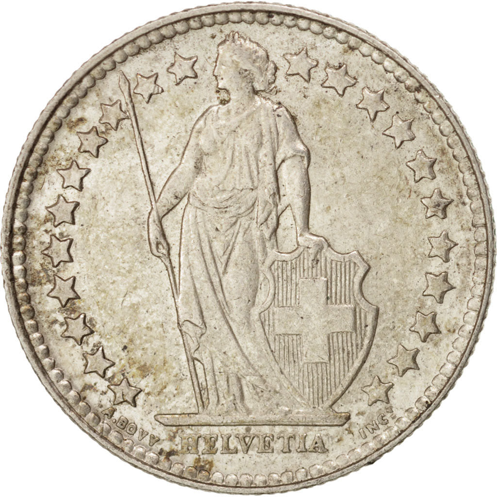 Monnaie, Suisse, 1/2 Franc, 1952, Bern, SUP, Argent, KM:23