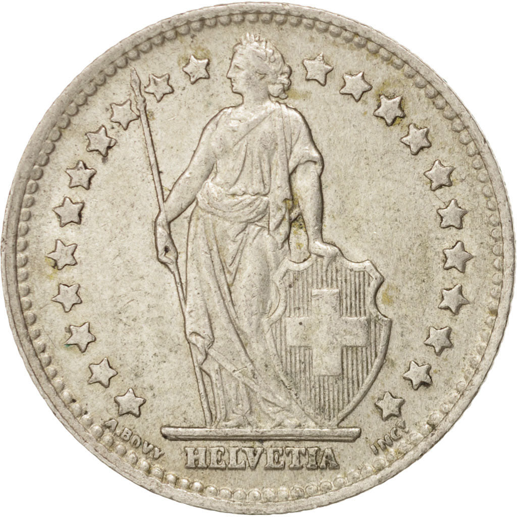 Moneta, Svizzera, Franc, 1945, Bern, SPL-, Argento, KM:24
